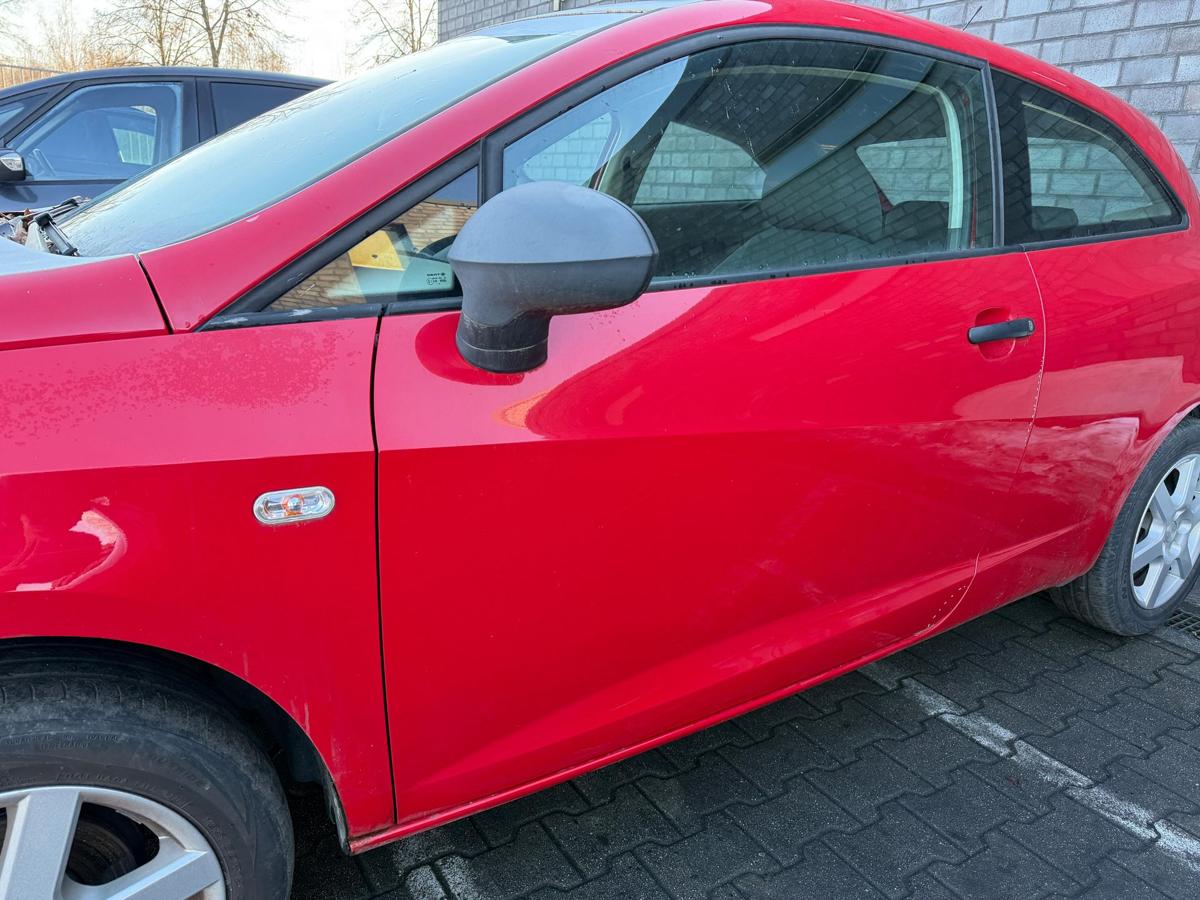 Seat Ibiza 6J original T&uuml;r links LS3H Emocion Rot Rohbau 3 T&uuml;rer BJ09